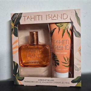 Body Lotion & Fragrance Mist Tahiti Island 2 Piece Kit New
